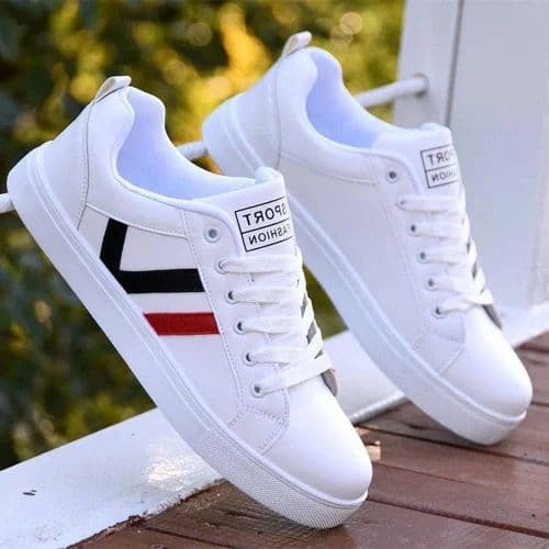 PVC Comfort Foam White Casual Shoes For Men, Sneakers